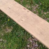 Old farm bench in chene