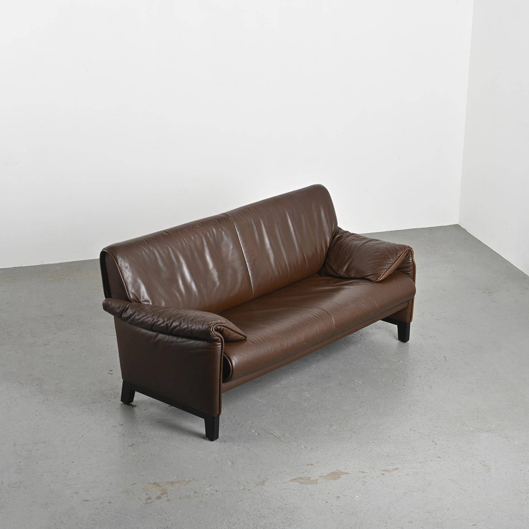 De Sede leather sofa, model DS 14, circa 1990