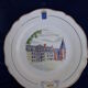 11 plates of earthenware from Gien model Châteaux de la Loire ar 22 cmmoiries diam