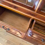 Large glazed bookcase classic English style mahogany