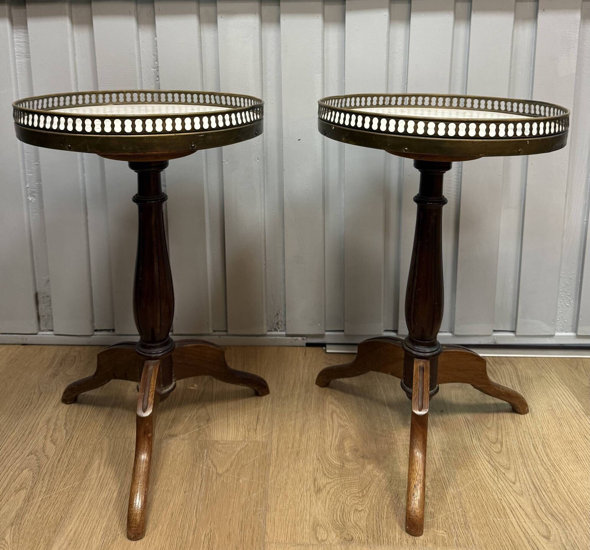 Pair of small side tables