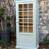 Antique celadon glass Parisian wardrobe H162