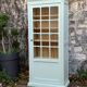 Antique celadon glass Parisian wardrobe H162