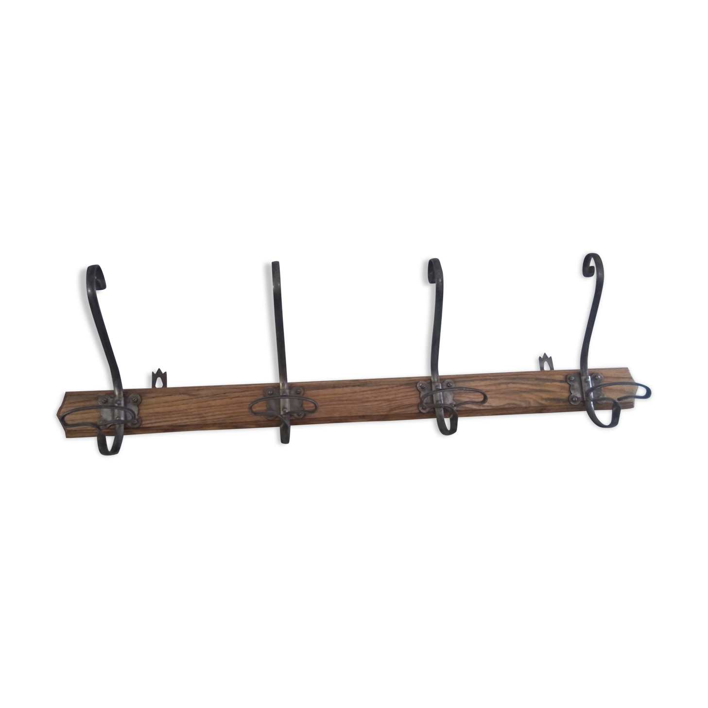 Coat rack wood and metal