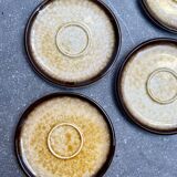 Set of 6 Boch La Louvière Corfu model saucers