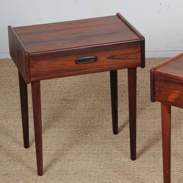 Paire de chevets scandinaves en palissandre de Rio, 1960