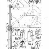 Vintage Pirouett France lamp, Art Deco, model patented in 1940, aluminum