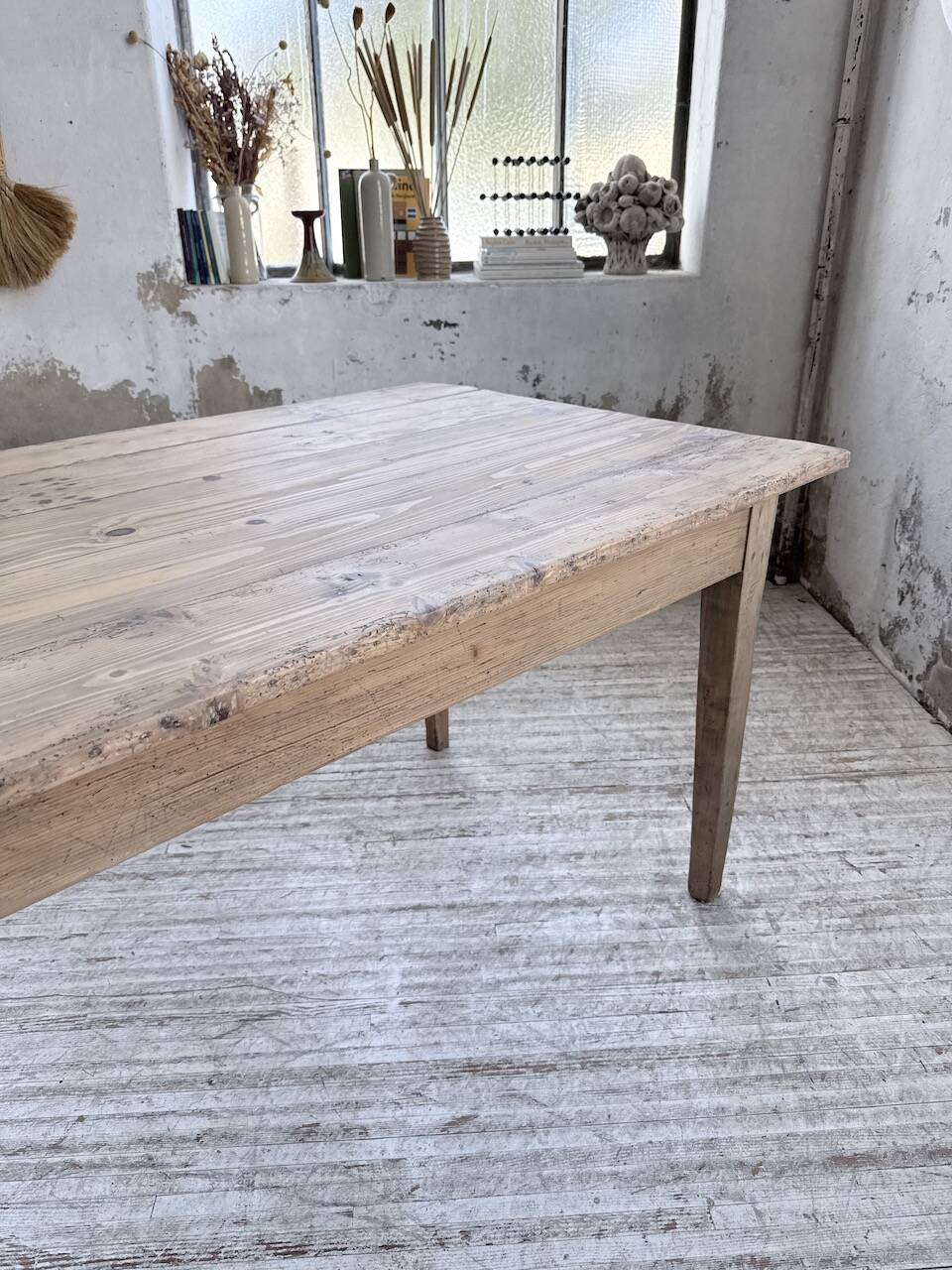 1950 pine farmhouse table 2m