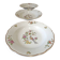 Lot de 3 assiettes creuses Digoin & Sarreguemines, oiseau de paradis