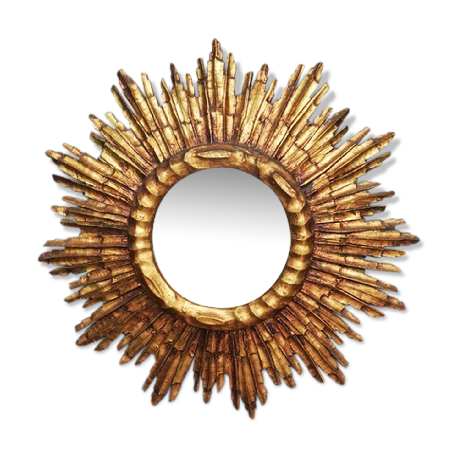 Mirror sun carved wood gilded period early 20th century