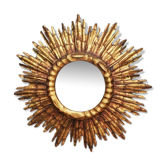 Mirror sun carved wood gilded period early 20th century
