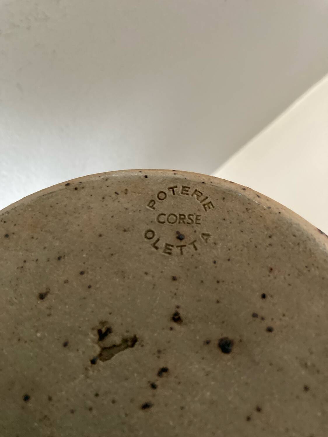 Pichet en grès pyrité Oletta Corse