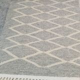 Carpet margoum gray and beige Berber