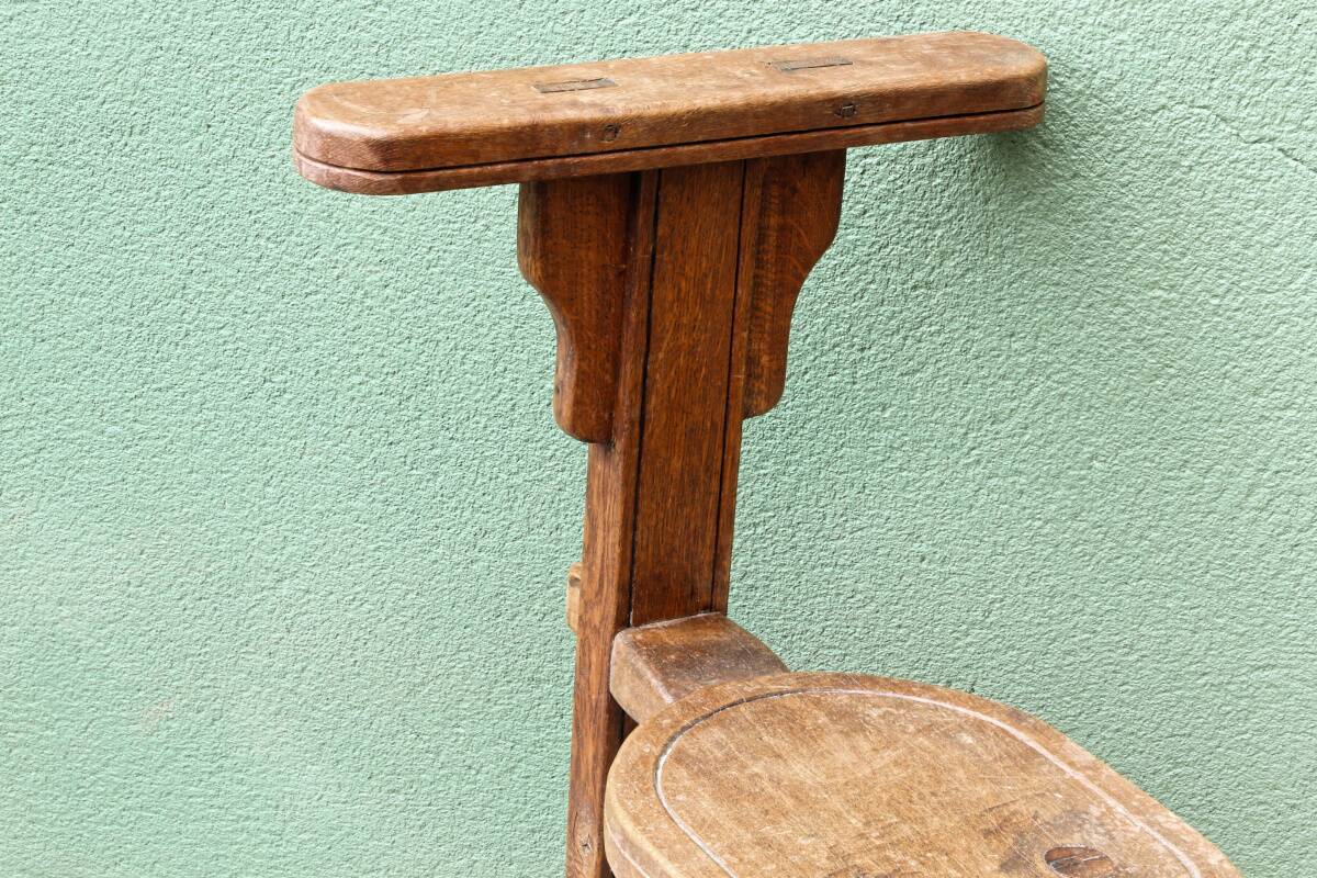 Milking chair, folk art, Alps, 19th century