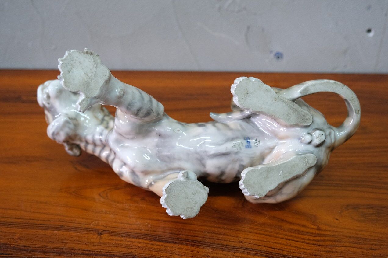 Figurine Tigre En Porcelaine Lomonosov - Vintage Russie - Collection