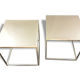 Pair of low tables metal circa 1970