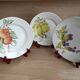 3 hand-decorated plates