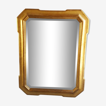 Miroir Louis Philippe à la feuille d’or 51x92cm