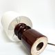 Vintage lamp in frosted brown ceramic – France circa 1970