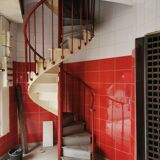 Escalier colimaçon ancien 1900