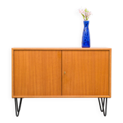 Two-door chest of drawers/sideboard with hairpin legs, 1960s. Restored