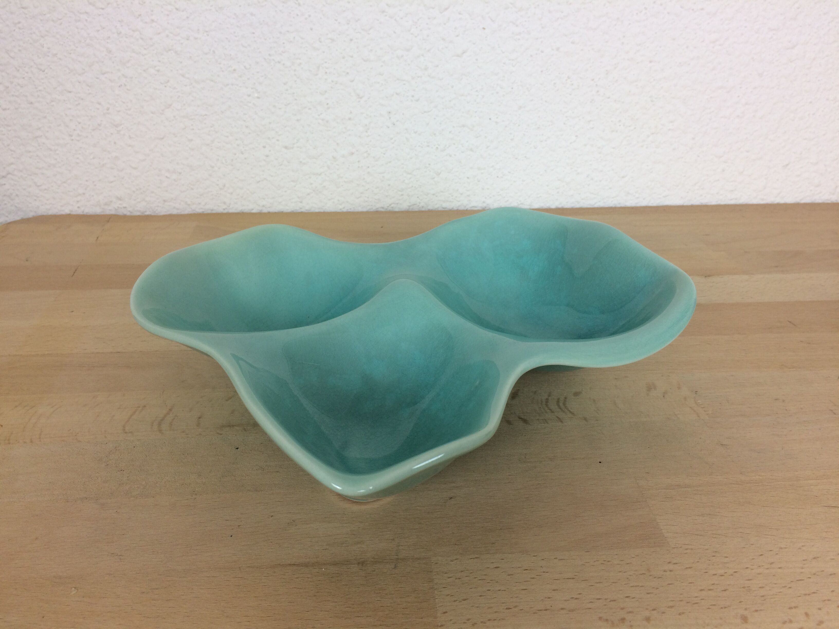Blue ceramic abstract catchall