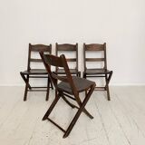 Art Deco Folding Chairs, 1930, Set of 4