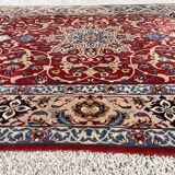 Isfahan Wool and Silk Carpet, Circa 1950