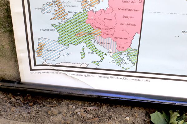 Carte de géographie allemande