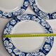 Set of six plates "Cacharel" porcelain with floral decoration, 27 cm