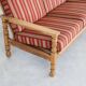 Brutalist sofa and chair set | vintage sofa | 1960s | oak.
