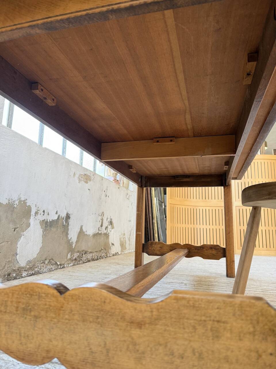 2m oak farmhouse table