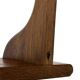 Vintage book shelf wall rack 1970s wood minimalist design