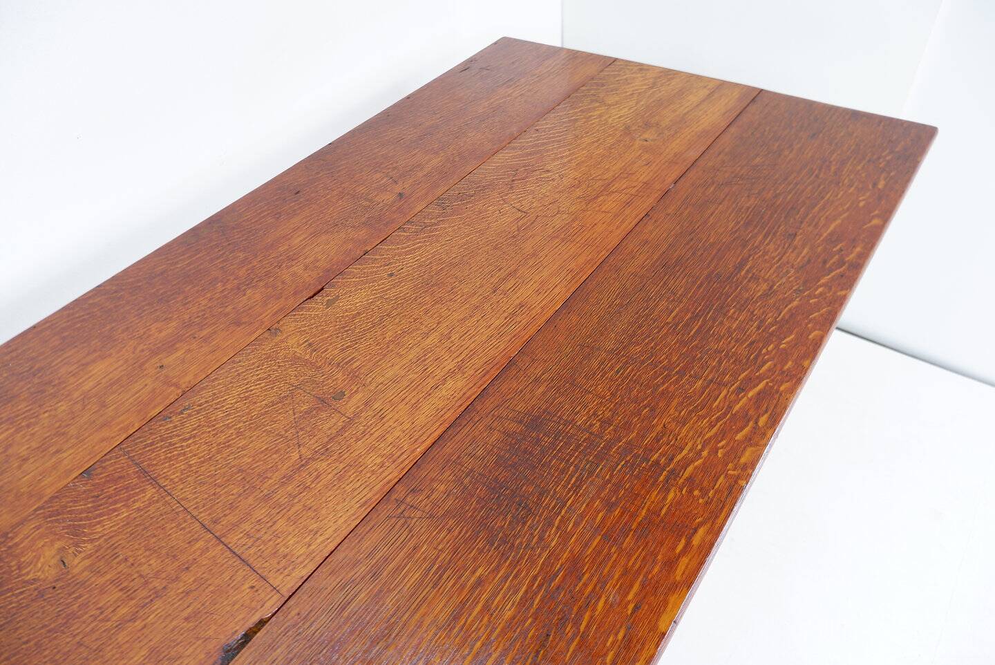 Industrial Bistro Table in Wood and Wrought Iron -