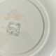 6 pale yellow earthenware dessert plates from Salins with flowers