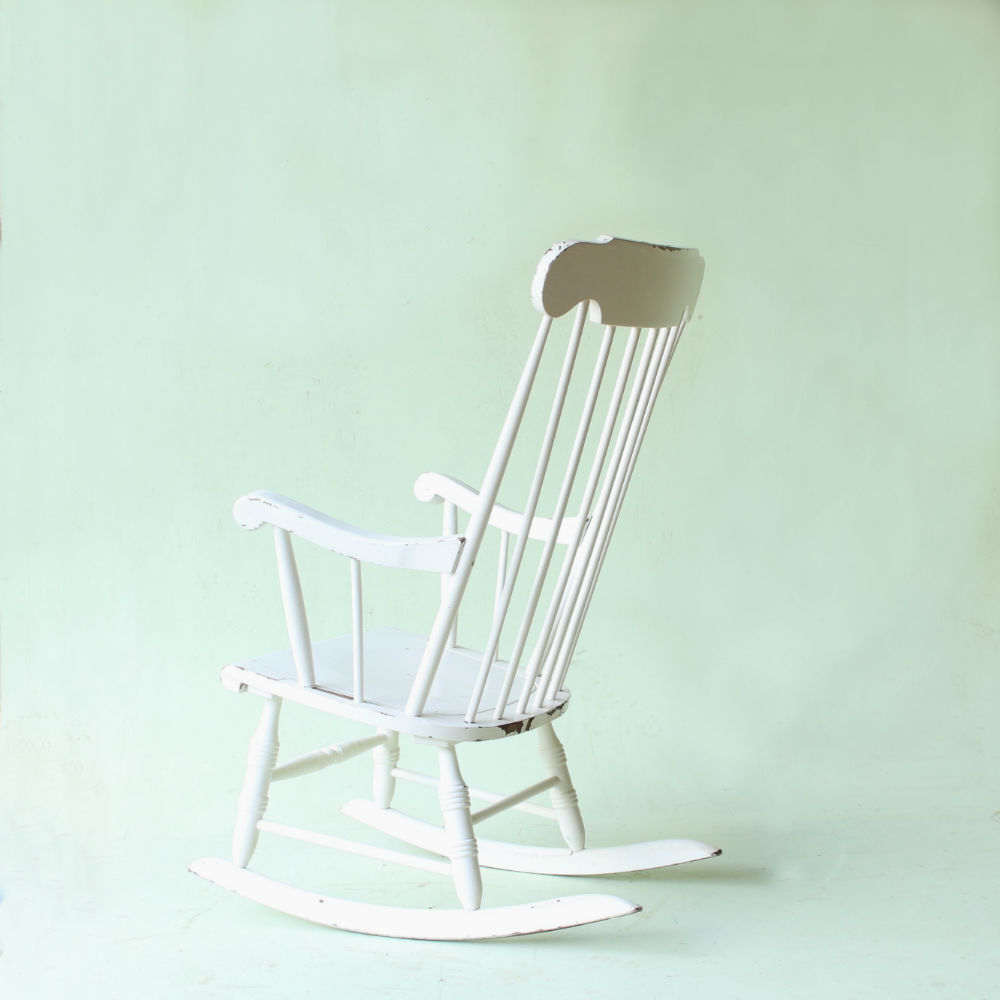 Fauteuil à bascule vintage