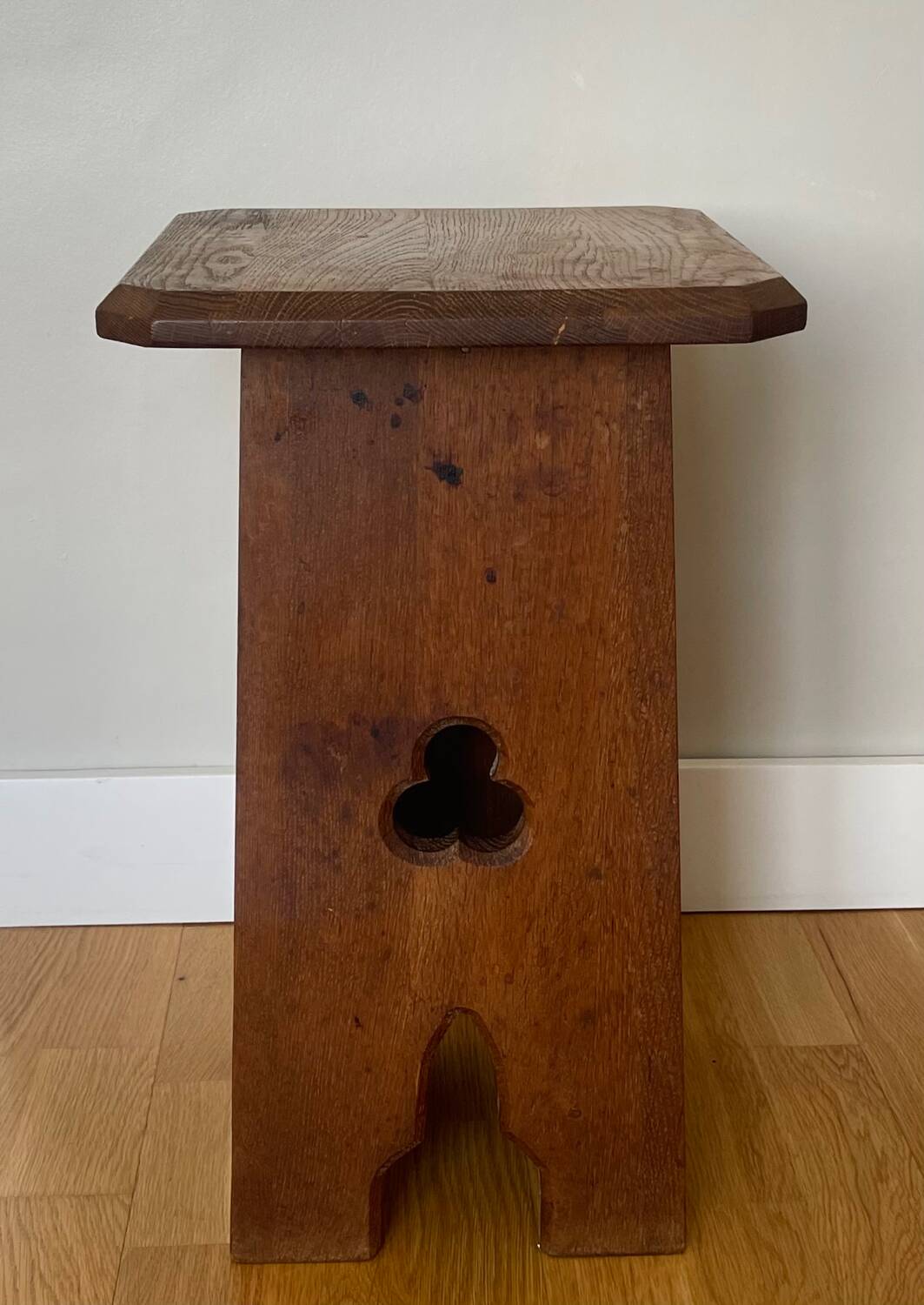 Antique oak stool