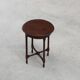 Art Deco round wooden side table with spindle legs, France circa 1900