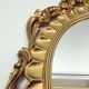 Baroque style mirror frame golden resin 55.5 cm X 36 cm