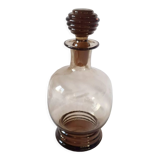 Carafe smoked amber glass bottle