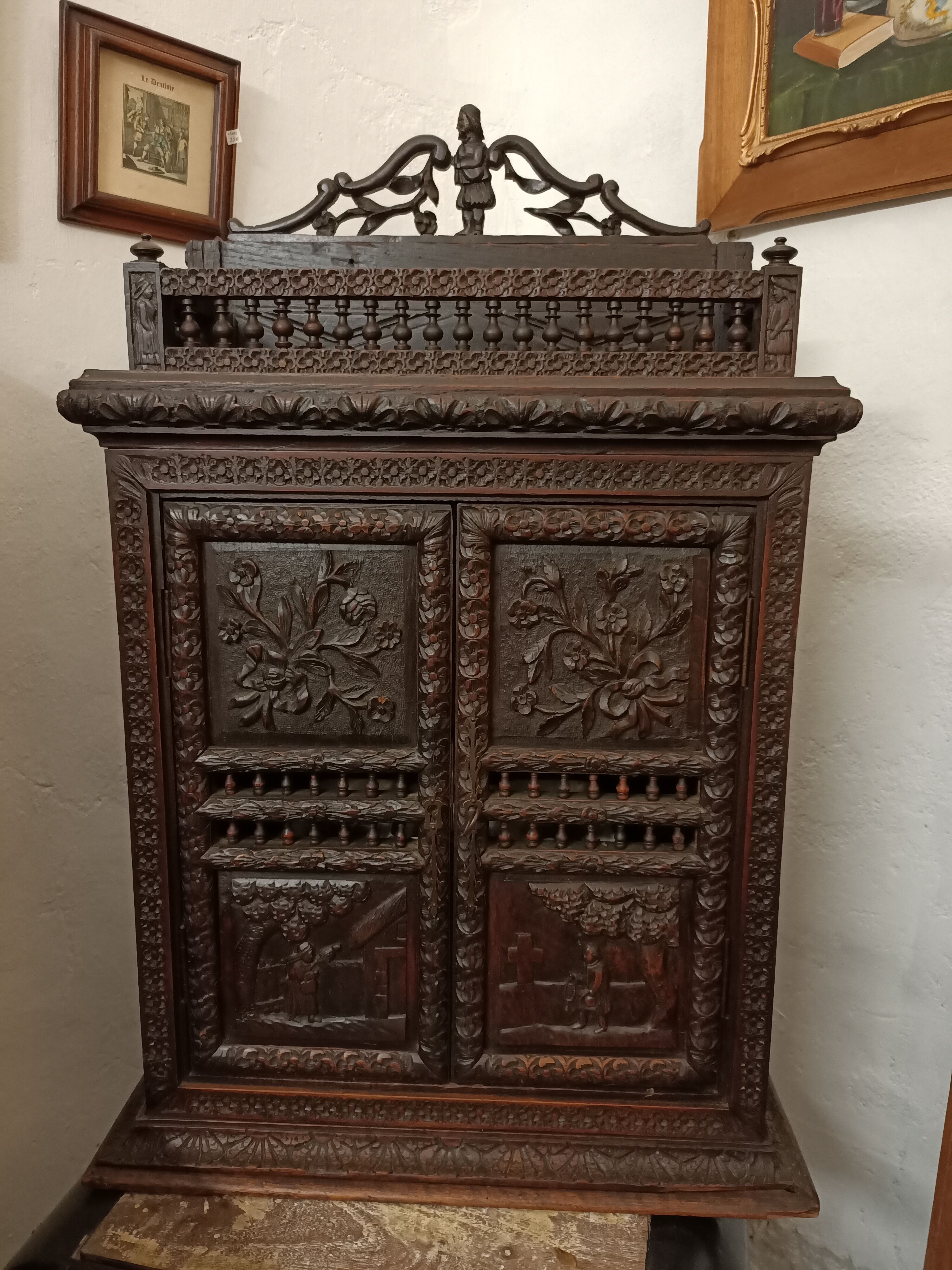 Carved piece of furniture