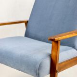 Vintage blue grey jade chair, 1970s