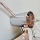 Vintage chrome metal wall light, 70s