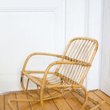 Rocking flesh child rattan