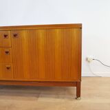Mid-Century Andre Monpoix 1967 Teak Sideboard