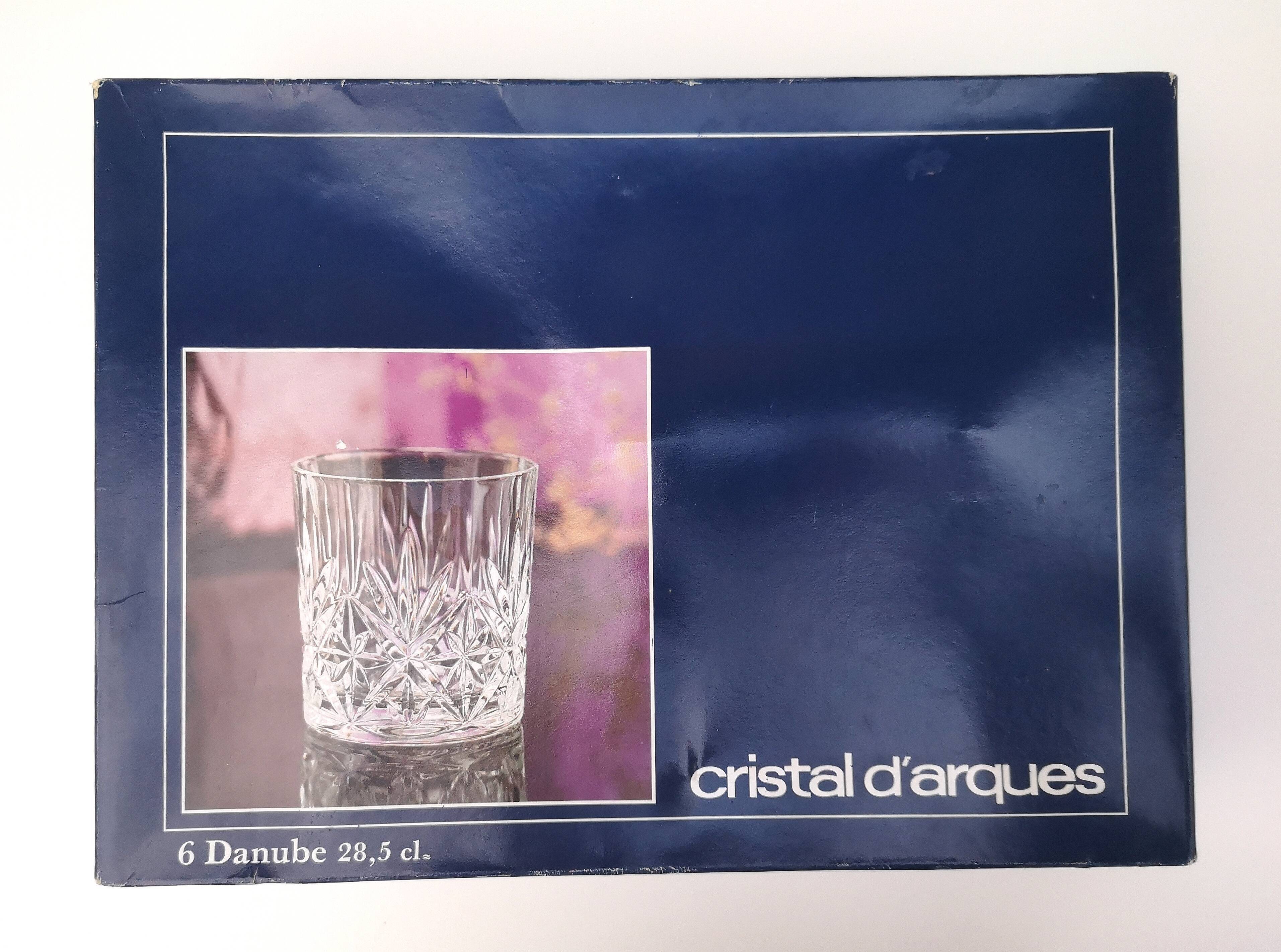 Set of 6 vintage crystal whiskey glasses