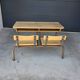 Vintage 2-seater school desk for children