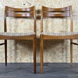 2x 60s 70s dining chair dining chair mid century Danish modern design