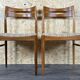 2x 60s 70s dining chair dining chair mid century Danish modern design