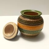 Glazed Ceramic Vase by Aldo Londi for Bitossi and for Cer Paoli, Sahara ser